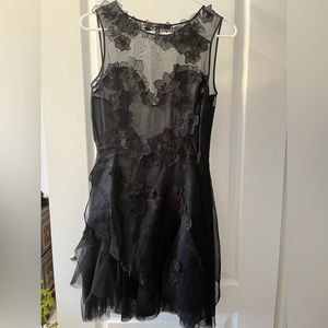 BCBG MAX AZARIA black party dress . Never worn. tulle skirt, sheer back